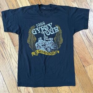 Vintage Single Stitch 1988 Laconia NH Gypsy Tour Tee Size S